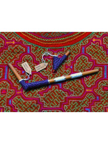 Kuripe and Tepi Traditional Handmade Rapé Snuff Applicators Pipes Purple